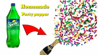 How to make paper blaster with plastic bottles / party popper / Paper craft / diy paper craft