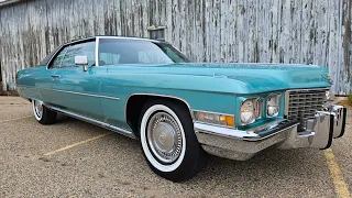 Exterior 1972 Cadillac Coupe DeVille For Sale 34,600 Miles Rust Free California Car 472 V8 Runs Well