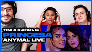 [Reacción] TINI, KAROL G - Princesa (Official Video) - ANYMAL LIVE 🔴