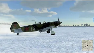 Як9 против Bf109G2, перехват парой