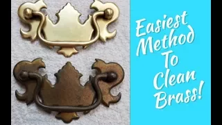 How To Easily Clean All Brass Silver Copper Metal-  Furniture Hardware Polishing