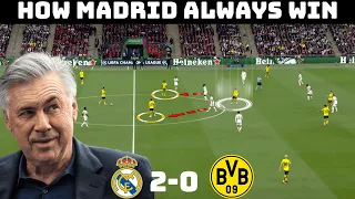 How Madrid Won Their 15th UCL | Tactical Analysis : Real Madrid 2-0 Dortmund