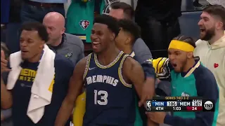 GRIZZLIES VS WOLVES INSANE FINAL 2 MINUTES! GAME WINNER AND MORE