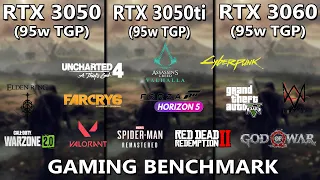 Nvidia RTX 3050 vs 3050TI vs 3060 | Gaming Test in 13 Games | #ryzen7 5800h | @StealthGamerSG