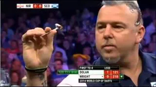 PDC World Cup of Darts 2014 - Quarter Final - N. Ireland VS Scotland - Dolan VS Wright