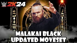 WWE 2K24 Malakai Black Updated Moveset + Superstar Settings