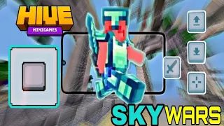 “DOMINATING”Hive Skywars On New Touch Controls (MCPE PVP)