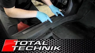 How to Remove Lower Footwell Sill A Pillar Trim - Audi A4 S4 RS4 - B6 B7 - 2001 2008 - TOTAL TECHNIK