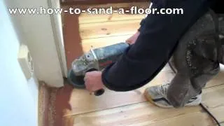 Sanding pine, wooden floors, how to sand a wooden floor