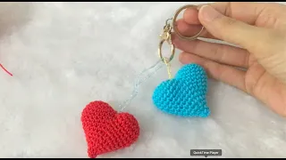 How to crochet a classic heart || pattern for beginners || crochet heart tutorial