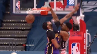 Rui Hachimura murders Anthony Davis with monster dunk💀 Lakers vs Wizards