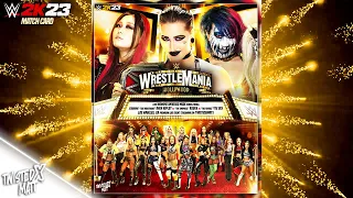 WWE 2K23: Women's Universe Mode | Wrestlemania PPV Match Card