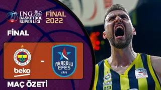 BSL Playoff Final İkinci Maç Özet | Fenerbahçe Beko 93-78 Anadolu Efes