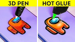 3D PEN vs HOT GLUE | DIY Ideas, Fantastic Crafts And Hacks