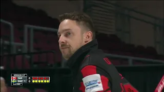 Draw 12 - 2022 LGT World Men's Curling - Gushue (CAN) vs. Edin (SWE)