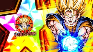 VEGITO E' ASSURDO! LA BASE FORM.. 100% LR VEGITO STR EZA SHOWCASE LINK LVL 10! DBZ: DOKKAN BATTLE