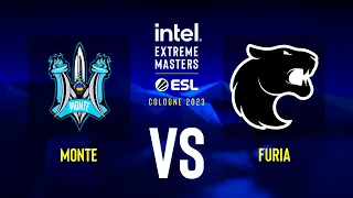 Monte vs. FURIA - Map 1 [Mirage] - IEM Cologne 2023 - Play-In