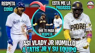 Así fue como VLADIMIR GUERRERO JR HUMILLÓ a FERNANDO TATIS JR y SU EQUIPO | MLB