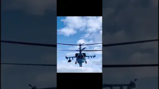 Russian Helicopter Kamov KA-52 Firing Target #airforce #russian #helicopter #shorts