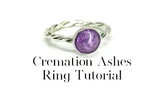 Cremation Ashes Ring Tutorial