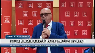 PRIMARUL GHEORGHE DUMBRAVĂ, ÎNTÂLNIRE CU ALEGĂTORII DIN STOENEȘTI