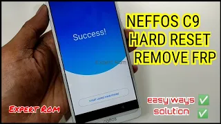 Neffos C9 (TP707A) Hard Reset FRP Google Account Unlock Bypass Without Pc Neffos C9 Android 8.0