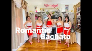 Romantic Bachata- Line Dance Demo By The Angels Line Of New Jersey(Vicky,Zhel,Che,Mie&Gie)