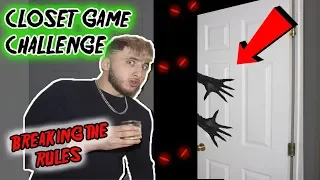 BREAKING RULES OF THE CLOSET GAME CHALLENGE ON FRIDAY THE 13th (SCARY)