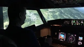 Полёт на авиатренажёре Boeing 737 NG / TFT.aero Boeing 737 NG Flight Simulator.