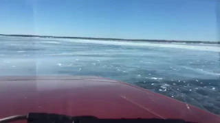 Truck Falls Through Frozen Ice on Lake Winnipeg