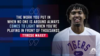 Tyrese Maxey shares the advice from his father that fuels his work ethic | NBC Sports Philadelphia