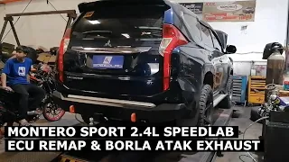 Mitsubishi Montero Sport 2.4L Borla Atak Installation and SpeedLab ECU Remap Reflash Tuning