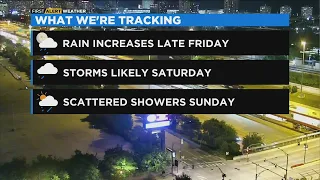 Chicago First Alert Weather: Rain and storm chances Friday, Saturday and Sunday