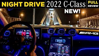 2022 MERCEDES C Class AMG NEW FULL NIGHT DRIVE C300 PURE Experience Review