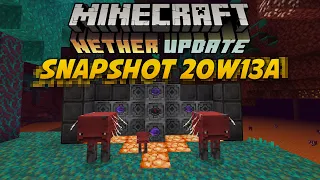 Minecraft 1.16 Snapshot 20W13A | Strider Mob!! Lodestone Waypoints!