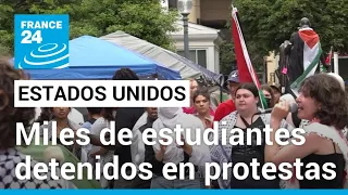 La dura represión contra estudiantes en EE. UU. por protestas contra la guerra en Gaza