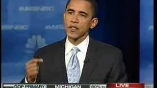 Nevada Debate: Barack Obama on the Politics of Fear