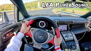 Lexus LFA Mountain Drive - Screaming V10 Sound  (POV Binaural Audio)