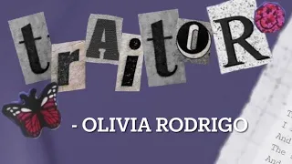 Olivia Rodrigo - Traitor (Extra Clean)