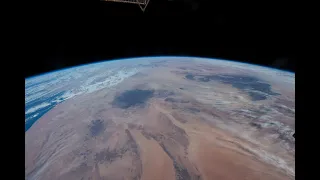 Sahara - ISS Fly-over (real speed 4K)