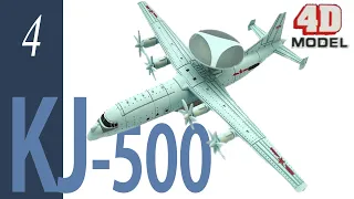 KJ-500 airborne early warning and control - 4D Puzzle Model 1/240 Plane Series