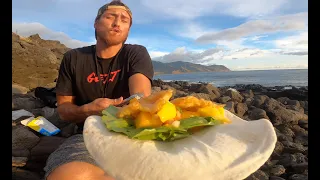 2 Guys 1 Bike | Fish Tacos Catch N Cook HAWAII VLOG