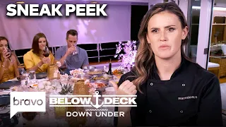 SNEAK PEEK: Chef Tzarina Hates The Guests' Dinner Request | Below Deck Down Under (S2 E18) | Bravo