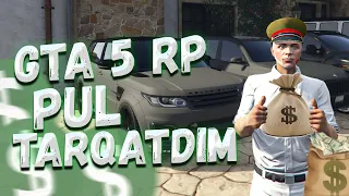 GTA 5 RP KO'P PUL TARQADTIM TAKSISTLARGA | GTA 5 RP PRANK VA TROLL