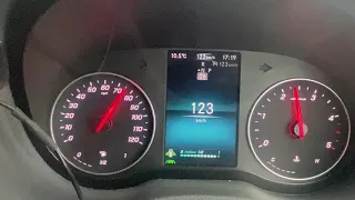 Mercedes Sprinter 9 Gtronic on motorway speed shifting 9th gear