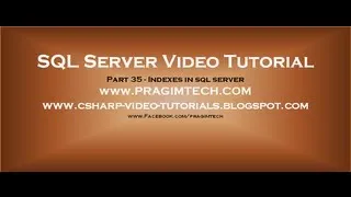 Indexes in sql server   Part 35