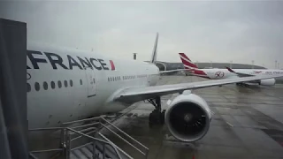 LOS ANGELES to PARIS ,  Business Class Air France , Boeing 777 , Flight-Report  AF77