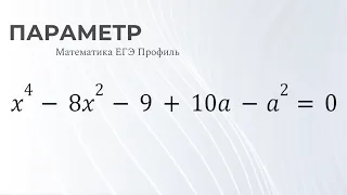 Параметр из второй части ЕГЭ по профильной математике