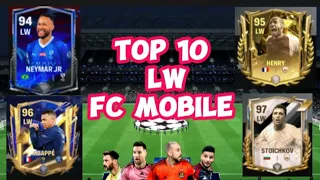 Top 10 LW in fc mobile 24 ⚽#fcmobile #fc24 #fcmobile24