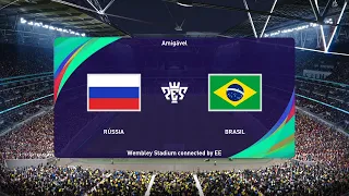eFootball PES 2021 I  Russia  Vs  Brazil Fifa World Cup 2018  I Gameplay 4K